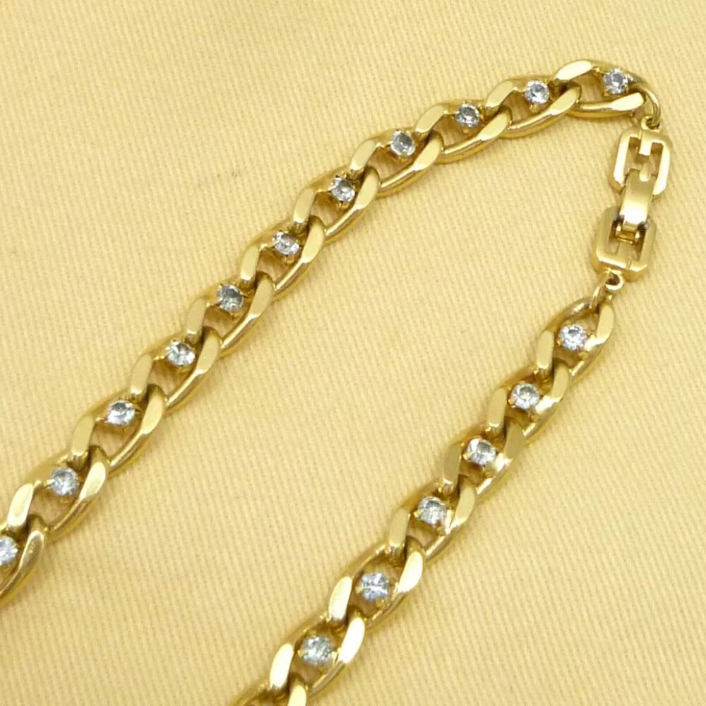 Authentic Givenchy Givenchy Rhinestone Necklace G… - image 2